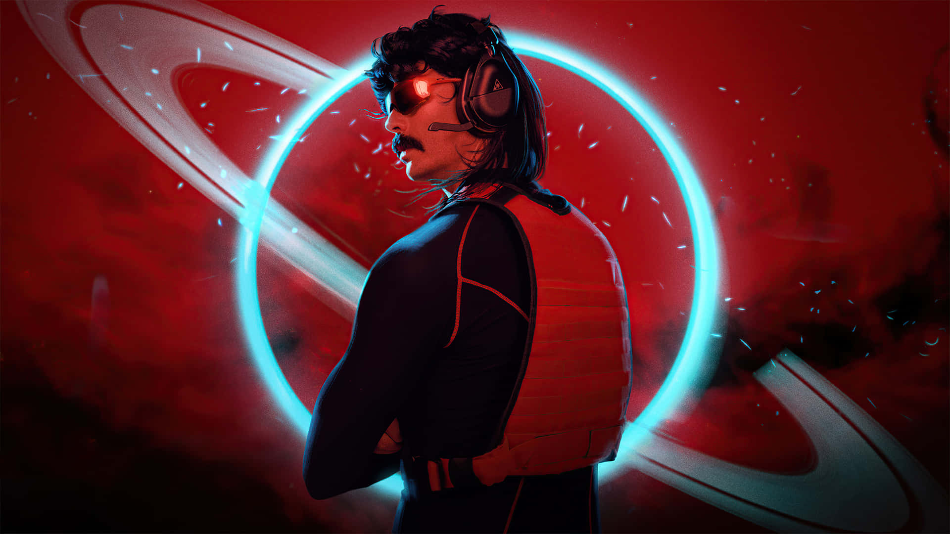 Disrespectful Dr Disrespect Space Aesthetic Background