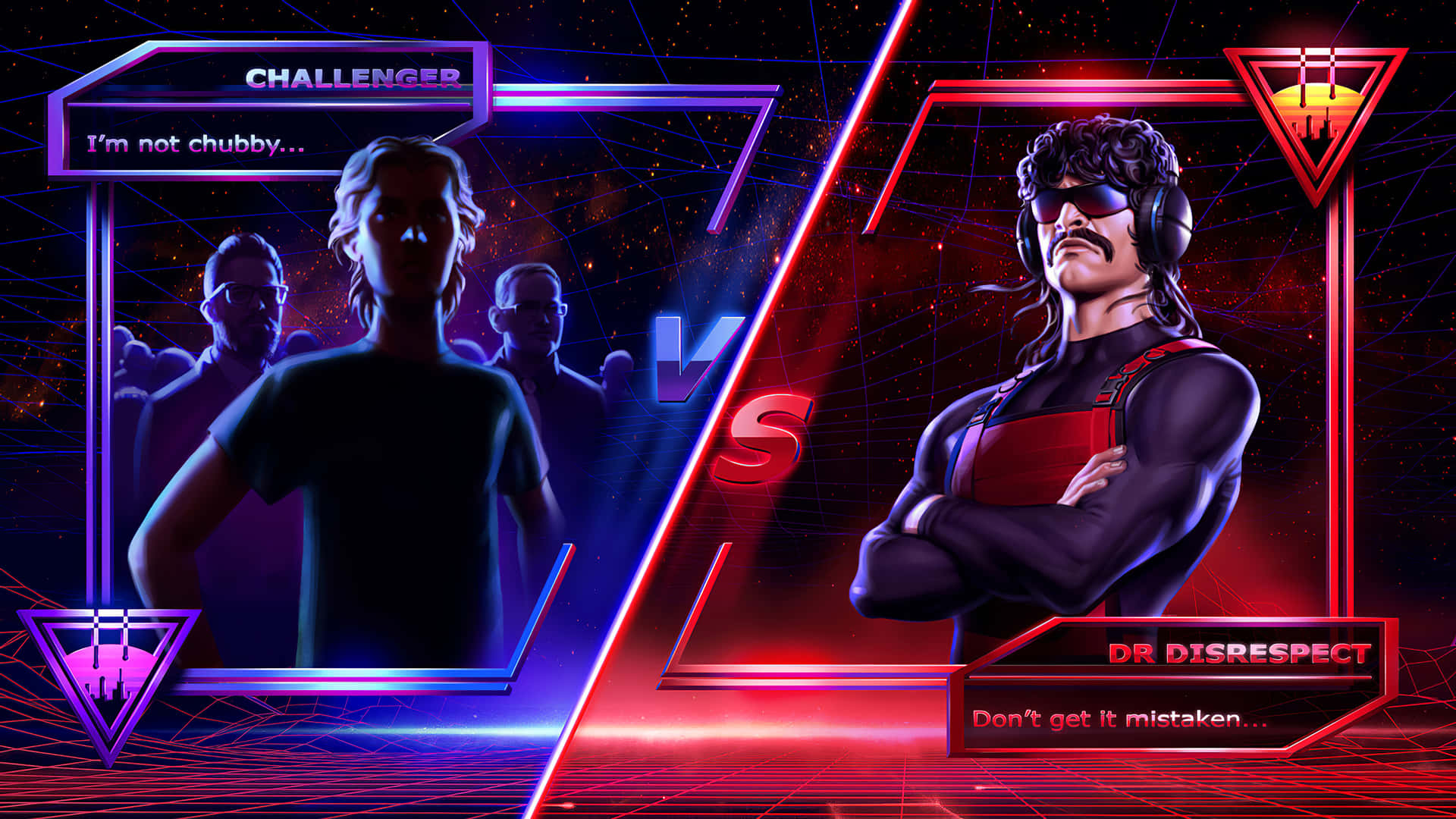 Disrespectful Dr Disrespect Vs Challenger Background