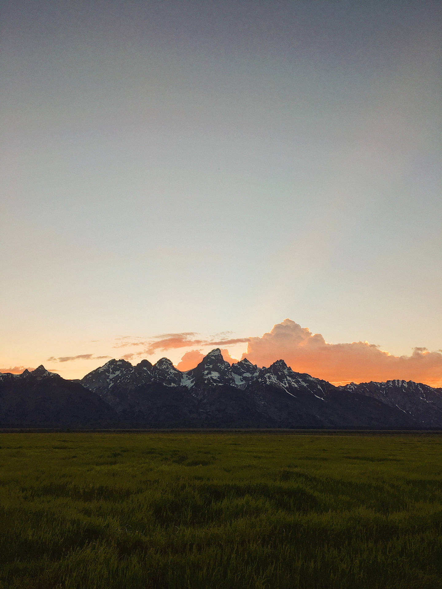 Distant Mountains Plain Hd Iphone Background