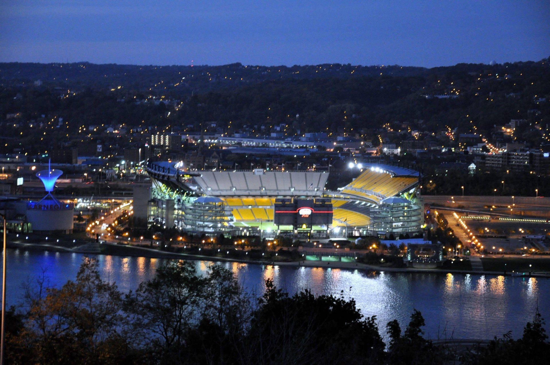 Distant Pittsburgh Baseball Background