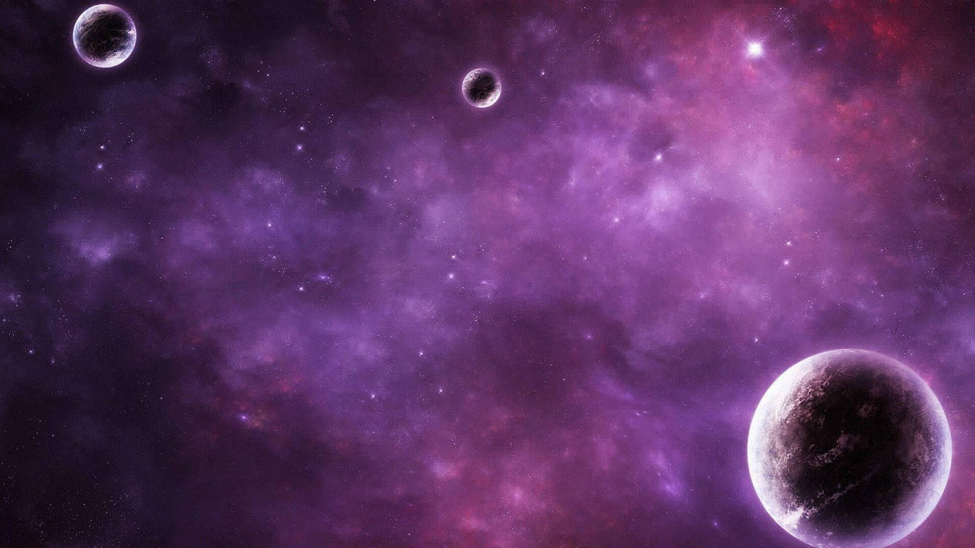 Distant Planets In The Galaxy Background Background
