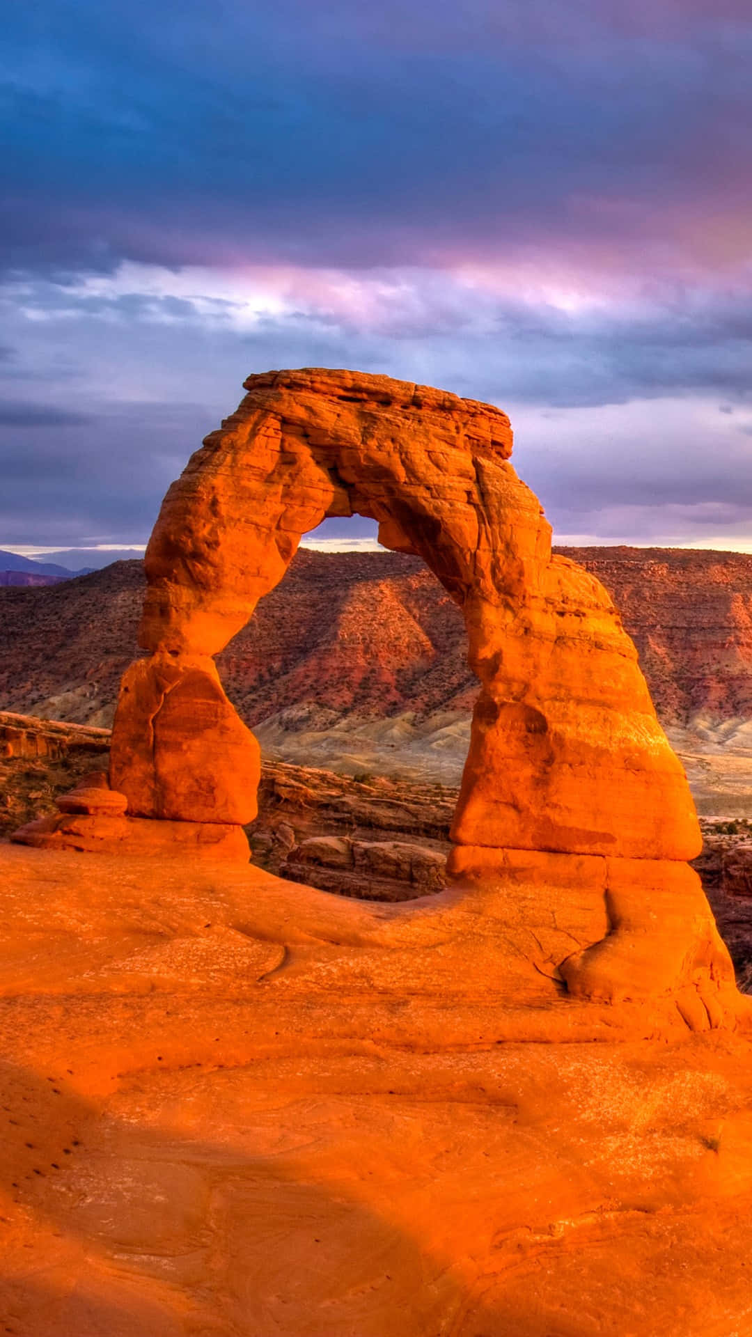 Distant Shot Of Delicate Arch