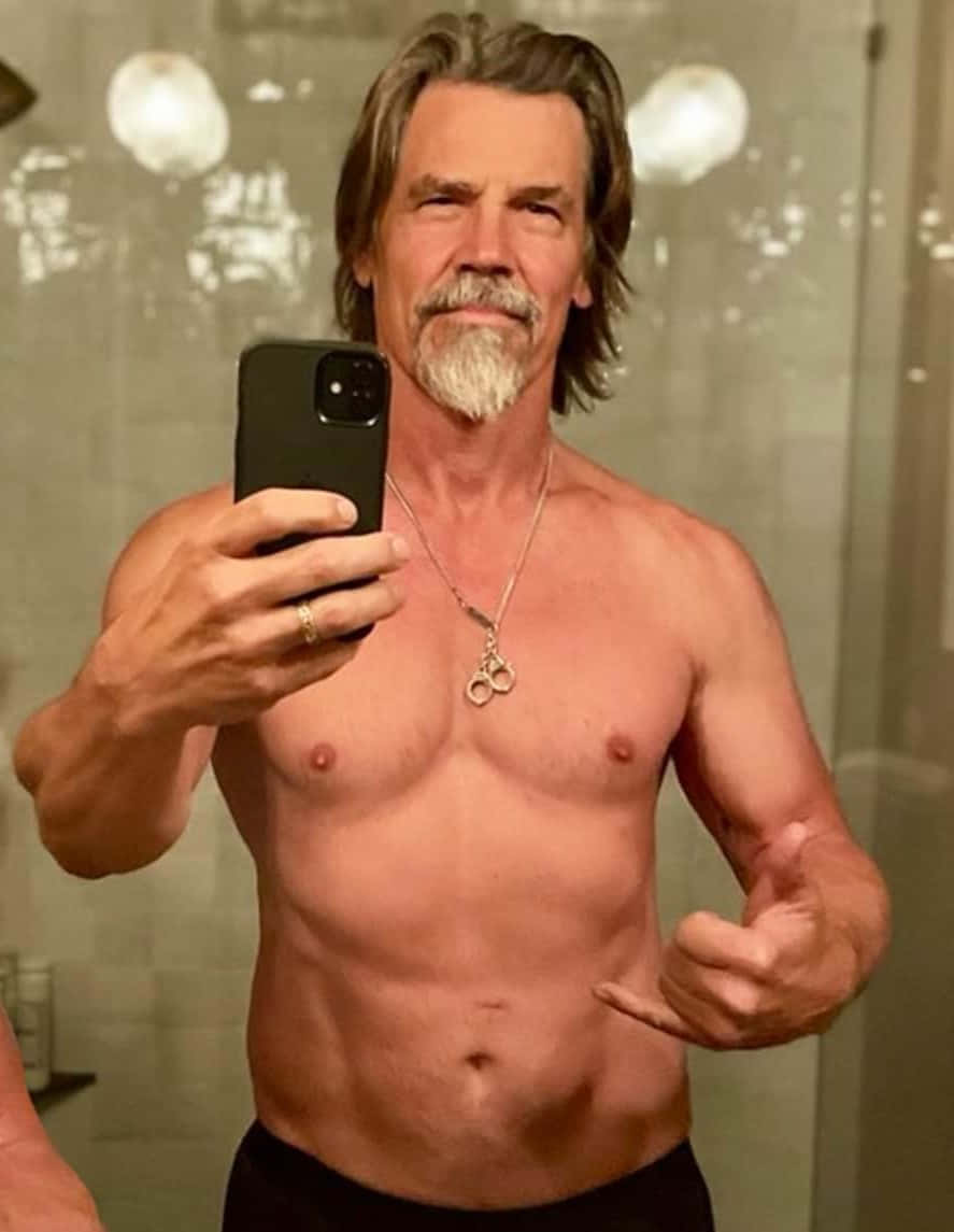Distinguished Actor Josh Brolin In A Casual Pose Background