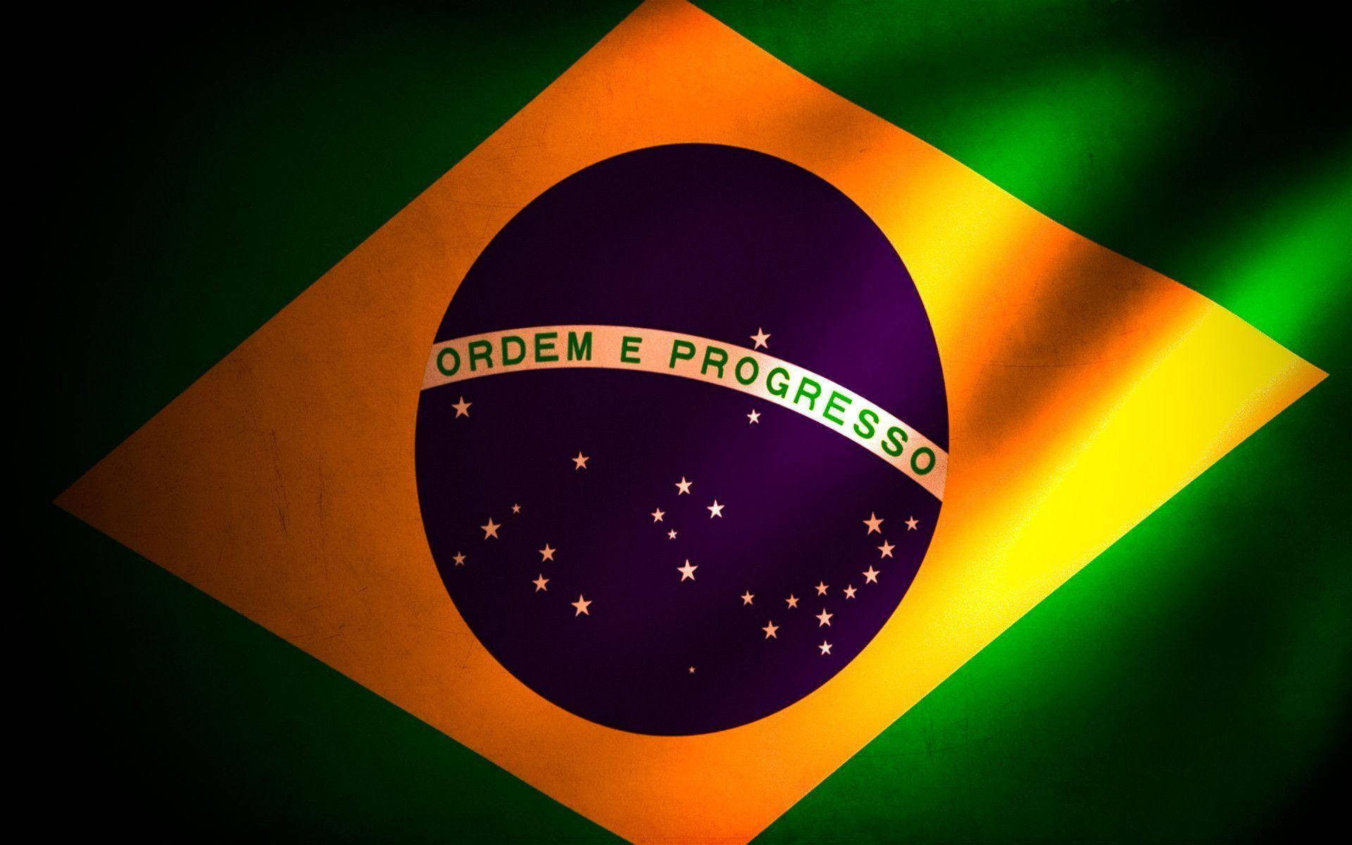 Distinguished Brazil Flag Background