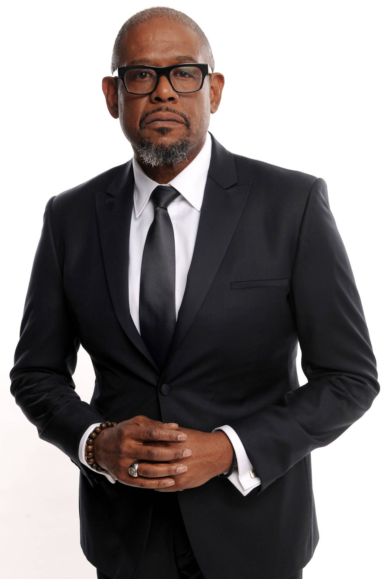 Distinguished Forest Whitaker In A Suit At A Studio Shoot