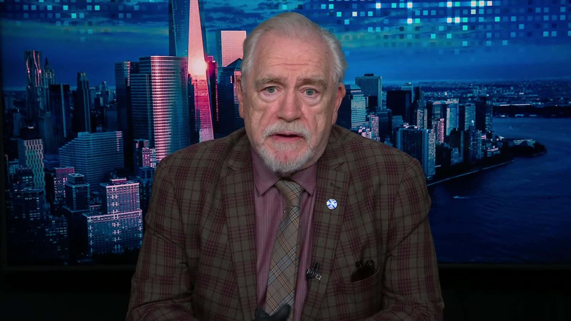 Distinguished Gentleman Against Cityscape Background