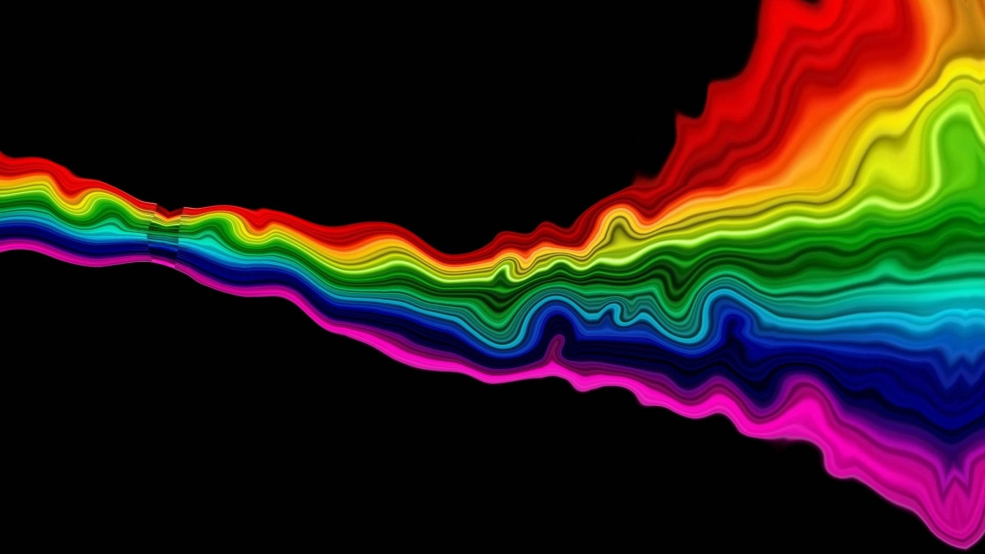 Distorted Rainbow Paint Splash Background