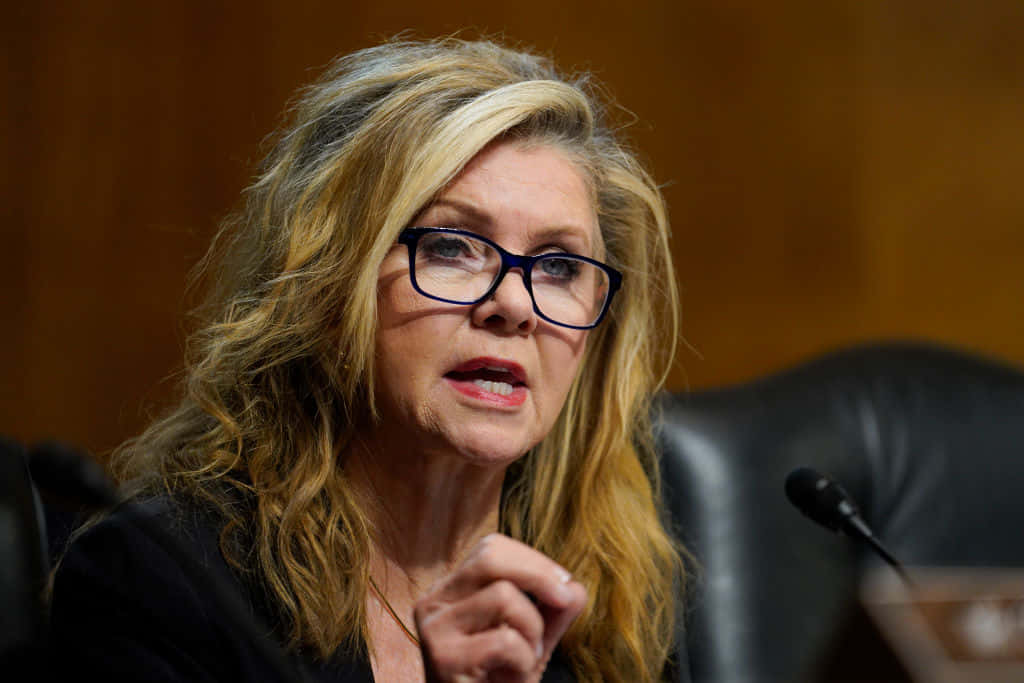 Distressed Marsha Blackburn Background