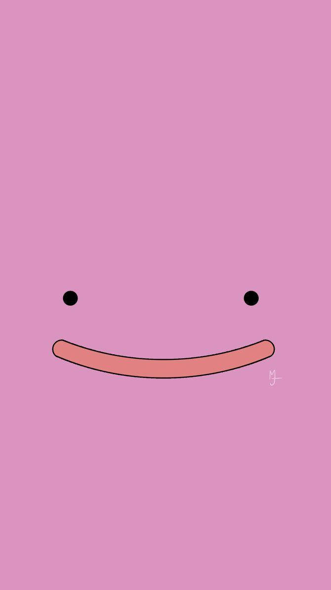 Ditto Face Minimalist Dawing