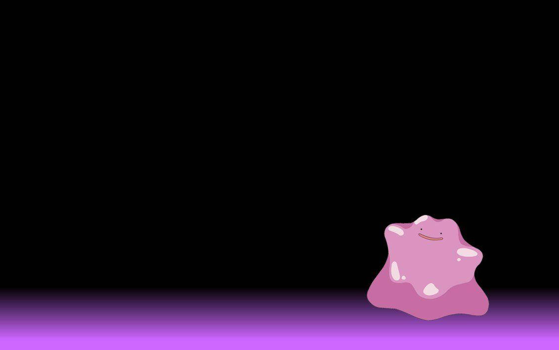 Ditto On Black And Purple Background