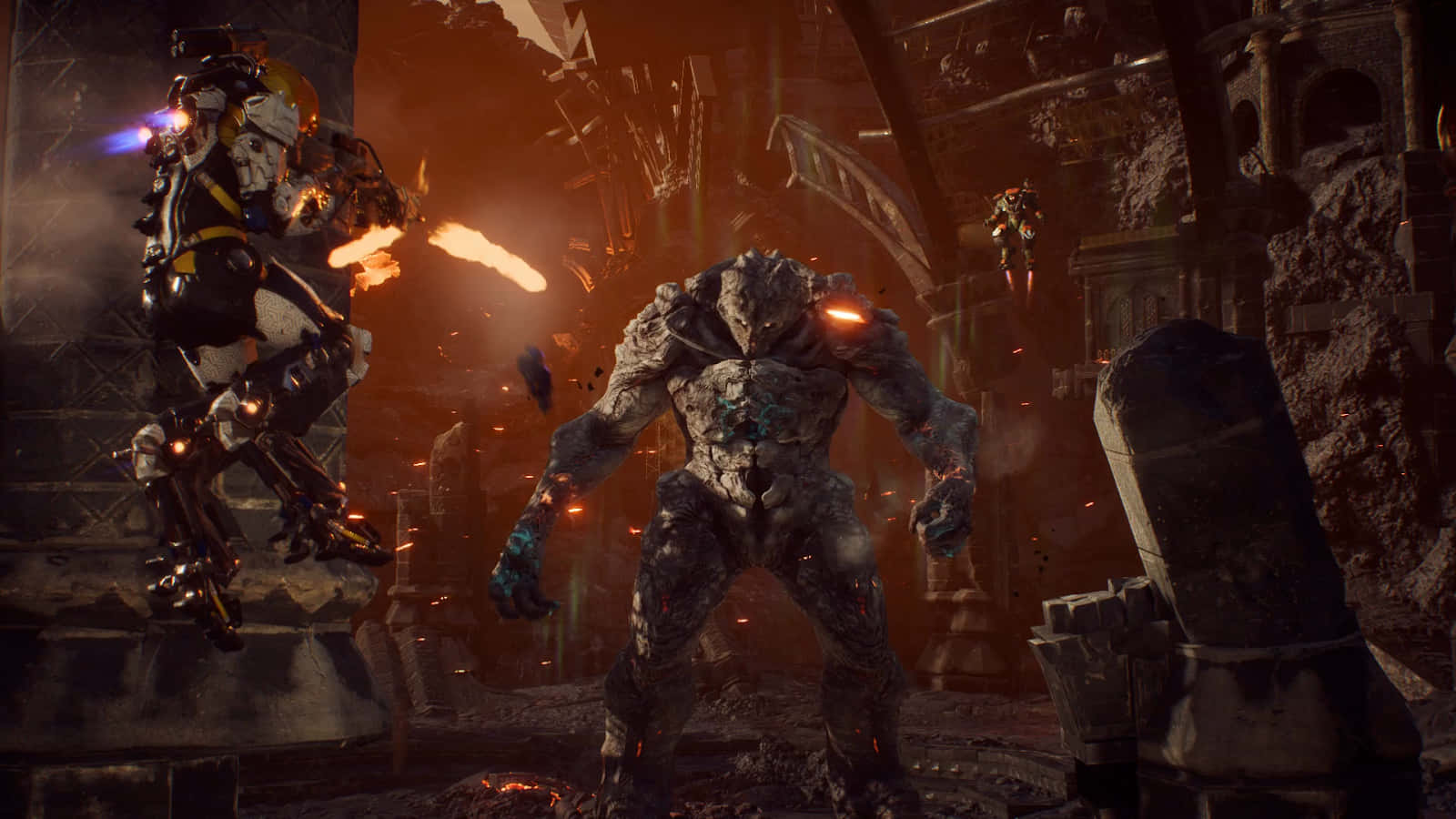 “dive Into A Futuristic World With Anthem Game” Background