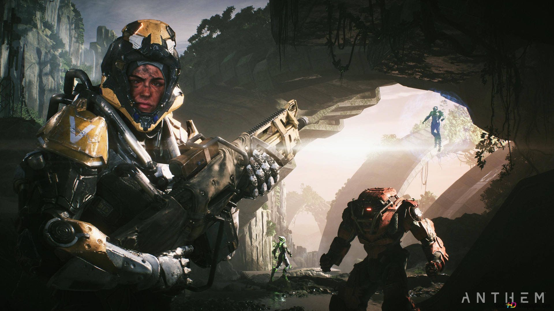 Dive Into An Adventure Of Danger And Discovery In Anthem Background