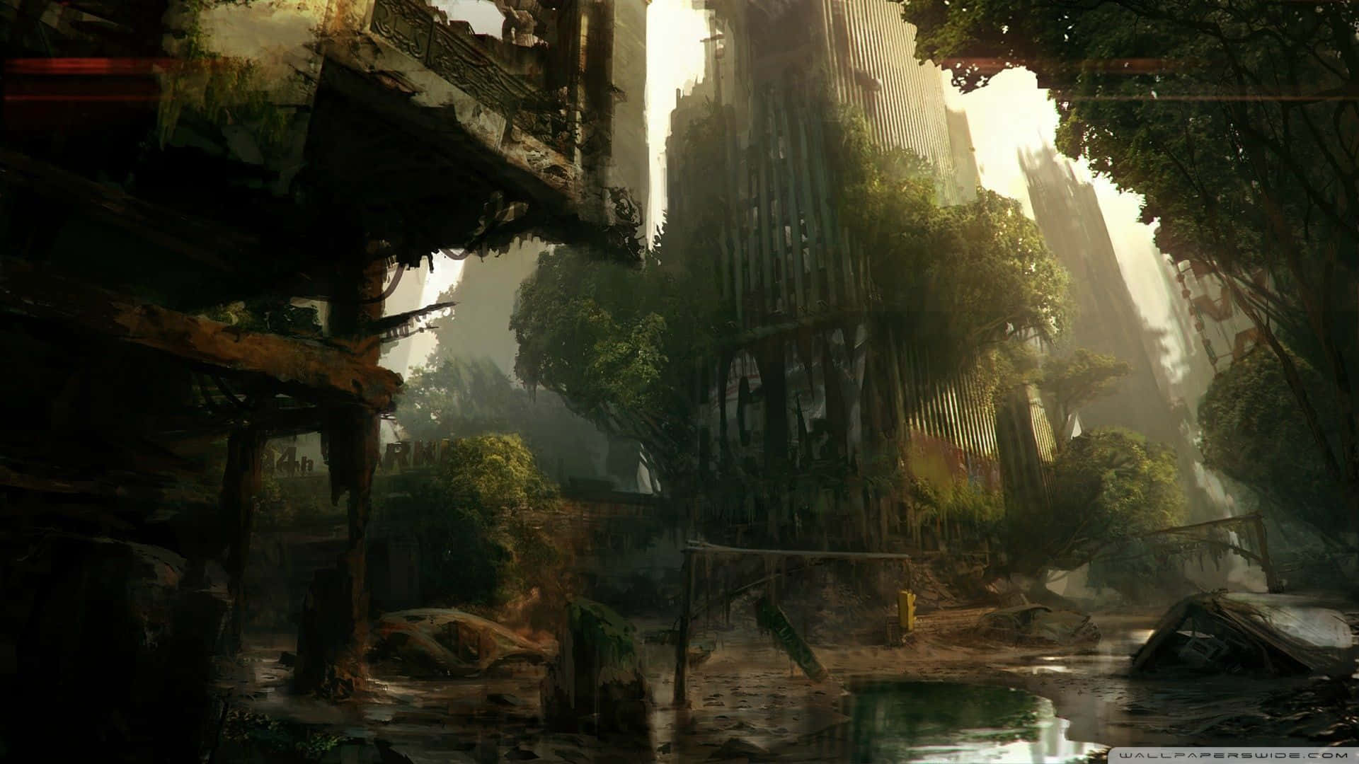 Dive Into Dangerous City Of Crysis 3 Background