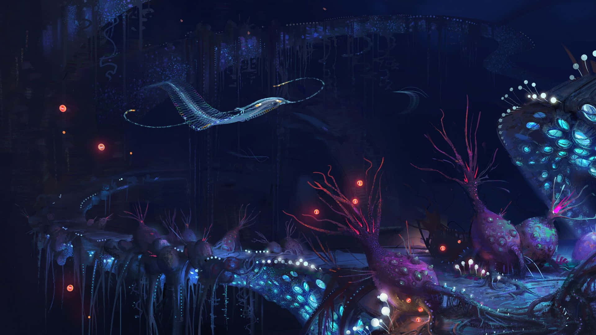 Dive Into The Beautiful Underwater World Of Subnautica 4k Background