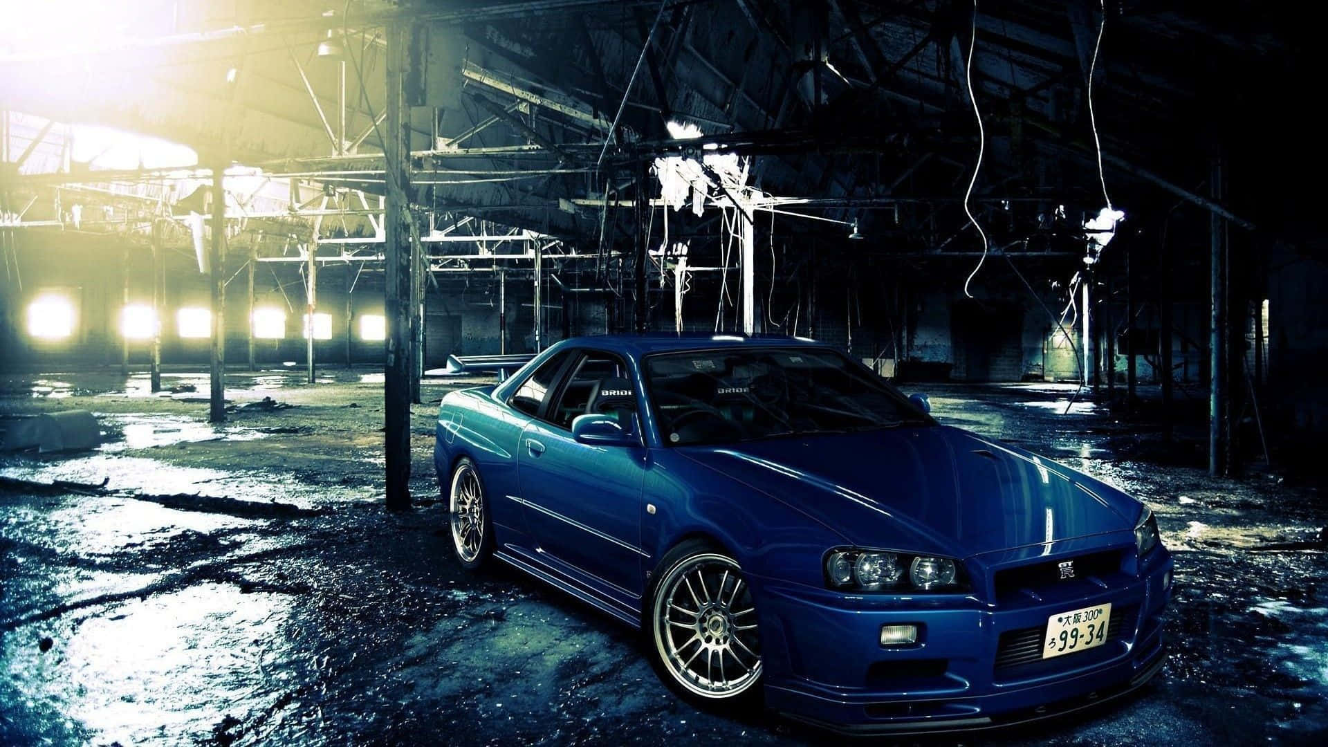 Dive Into The Coolness With The Nissan Skyline Background