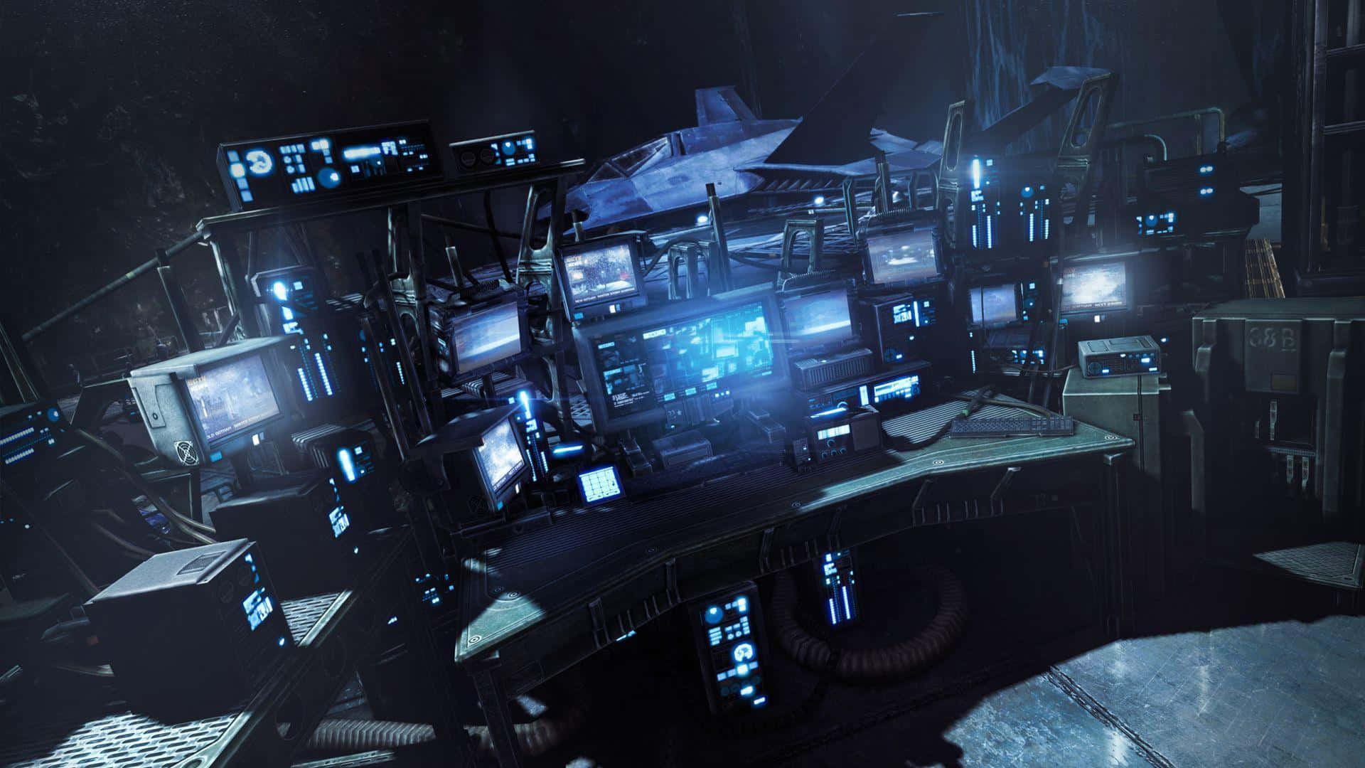 Dive Into The Dark And Mysterious Batcave Background
