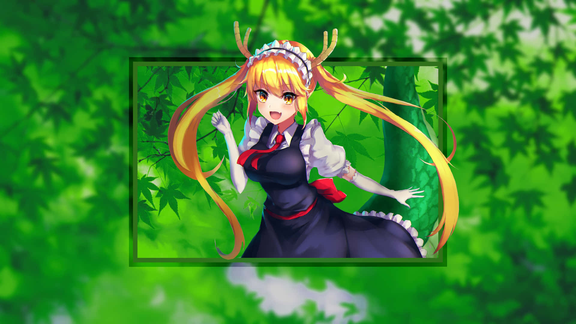 Dive Into The Magical Green World Of Anime Background