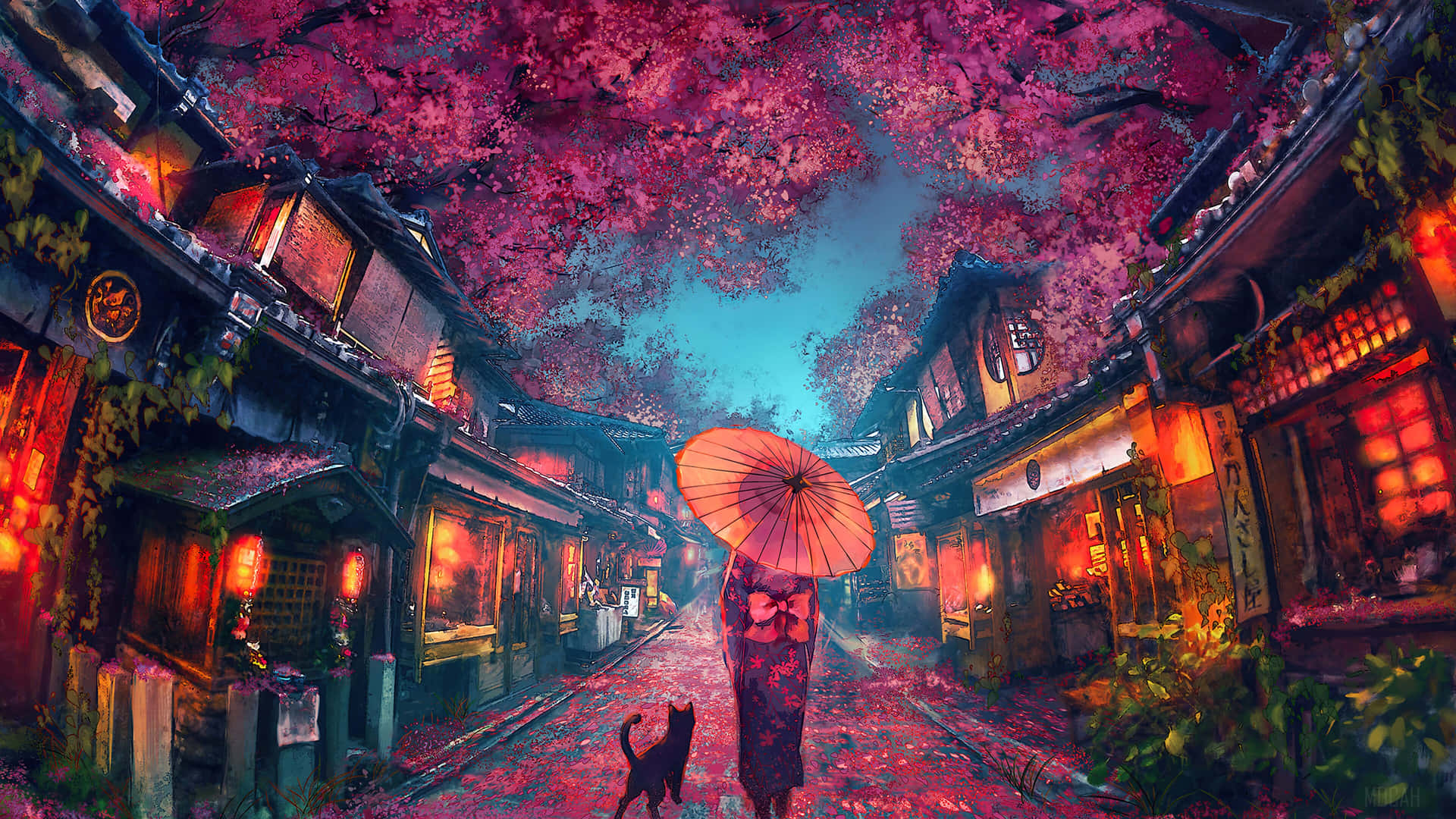 Dive Into The World Of Anime Aesthetics Background