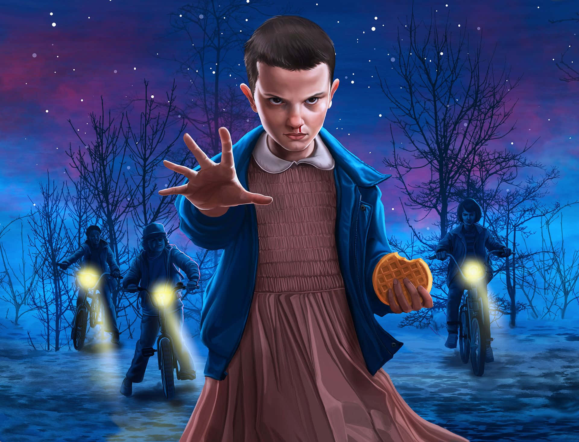 Dive Into The World Of Stranger Things With Eleven Background