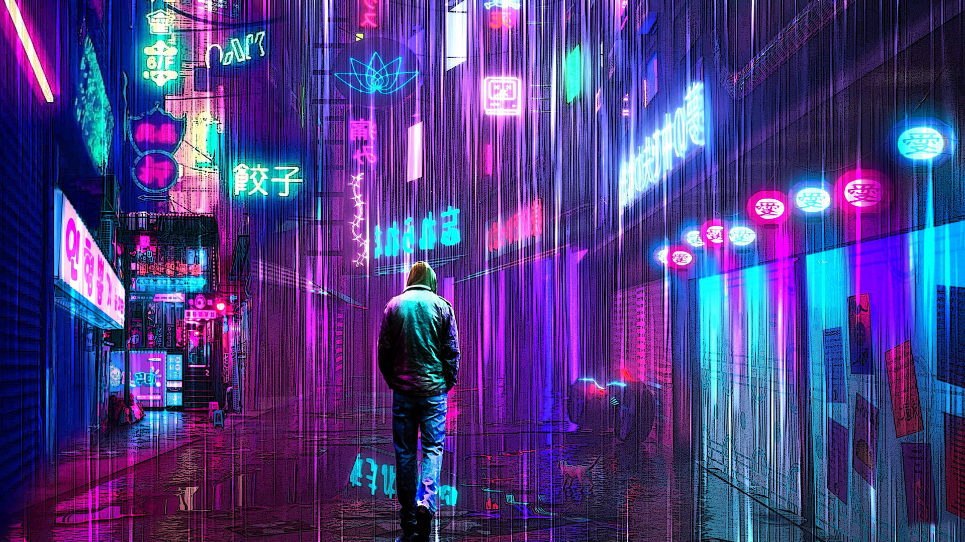 Dive Into The World Of Technicolor With This Eye-catching Neon Purple 4k Wallpaper.