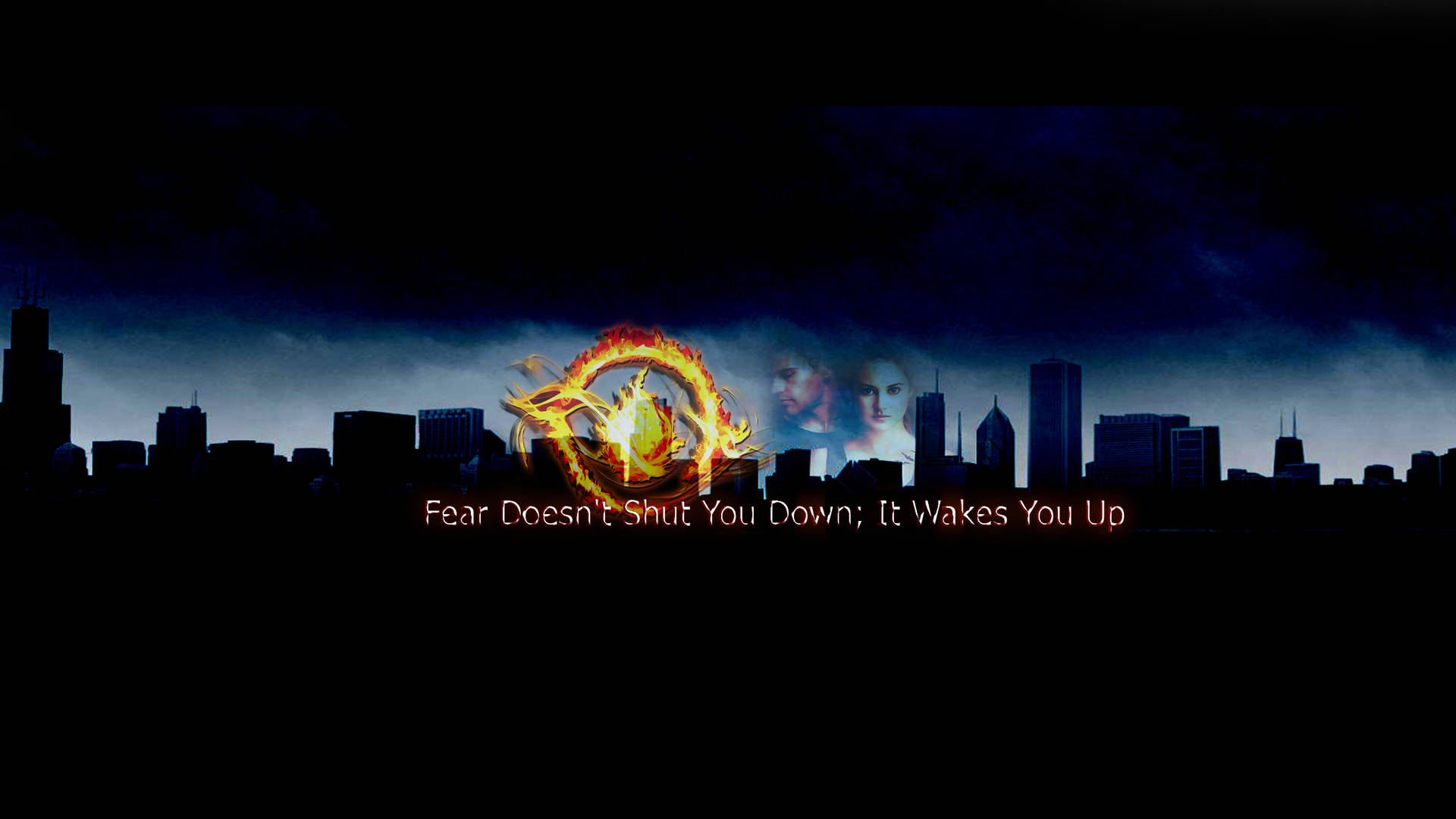 Divergent Movie Fear Quote Illustration Background