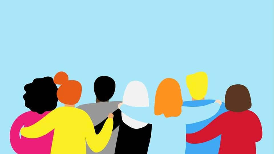 Diverse Group Unity Illustration Background
