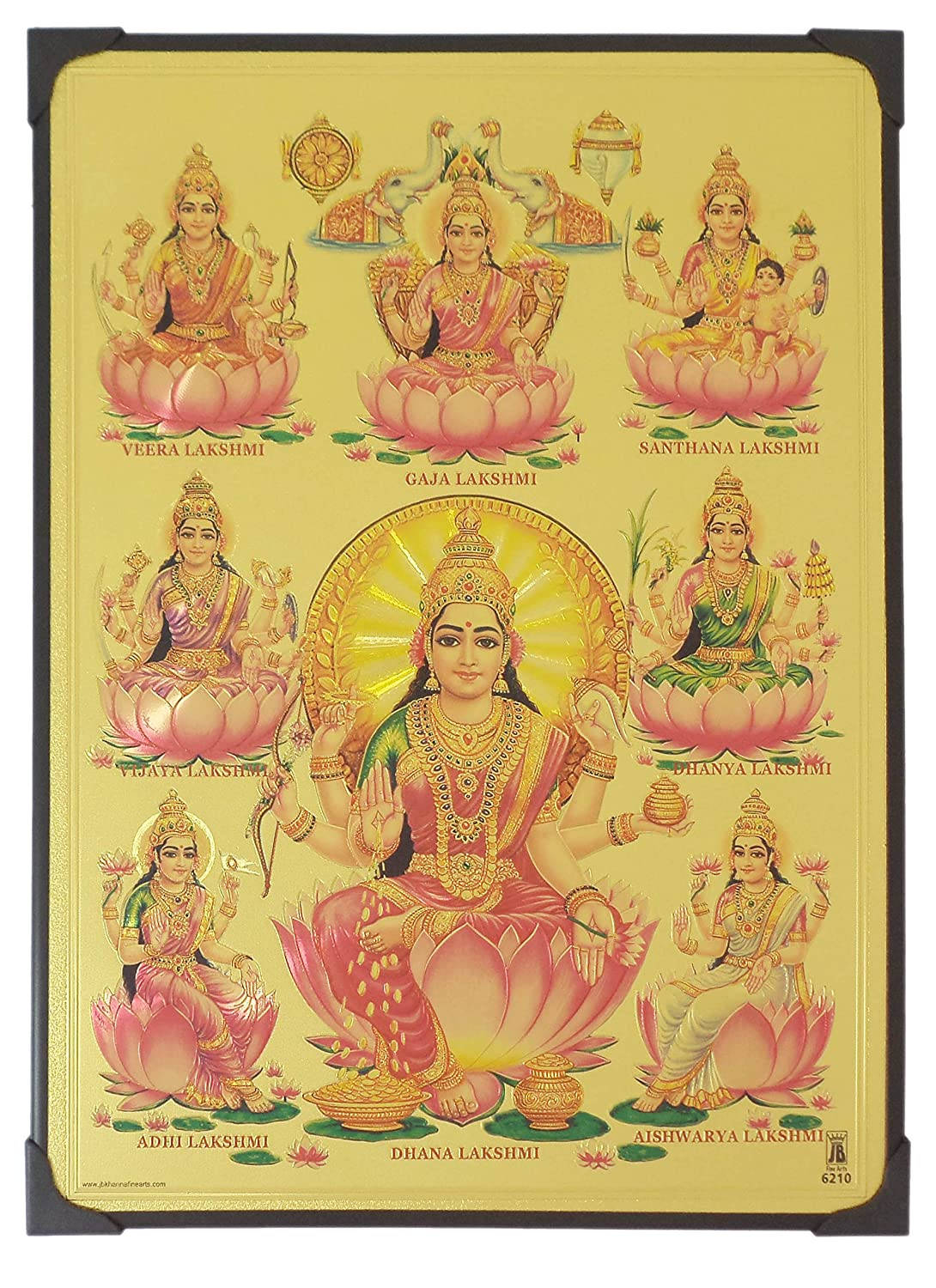 Divine Ashta Lakshmi - Hindu Goddess Of Prosperity