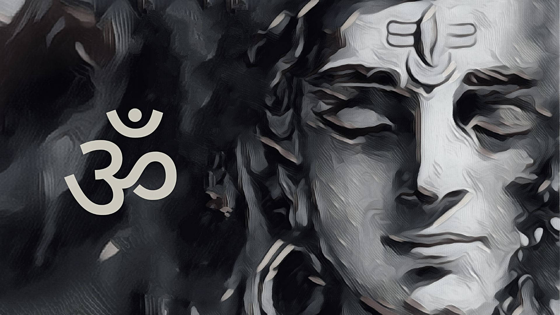 Divine Darkness - An Artistic Rendition Of Lord Shiva Background