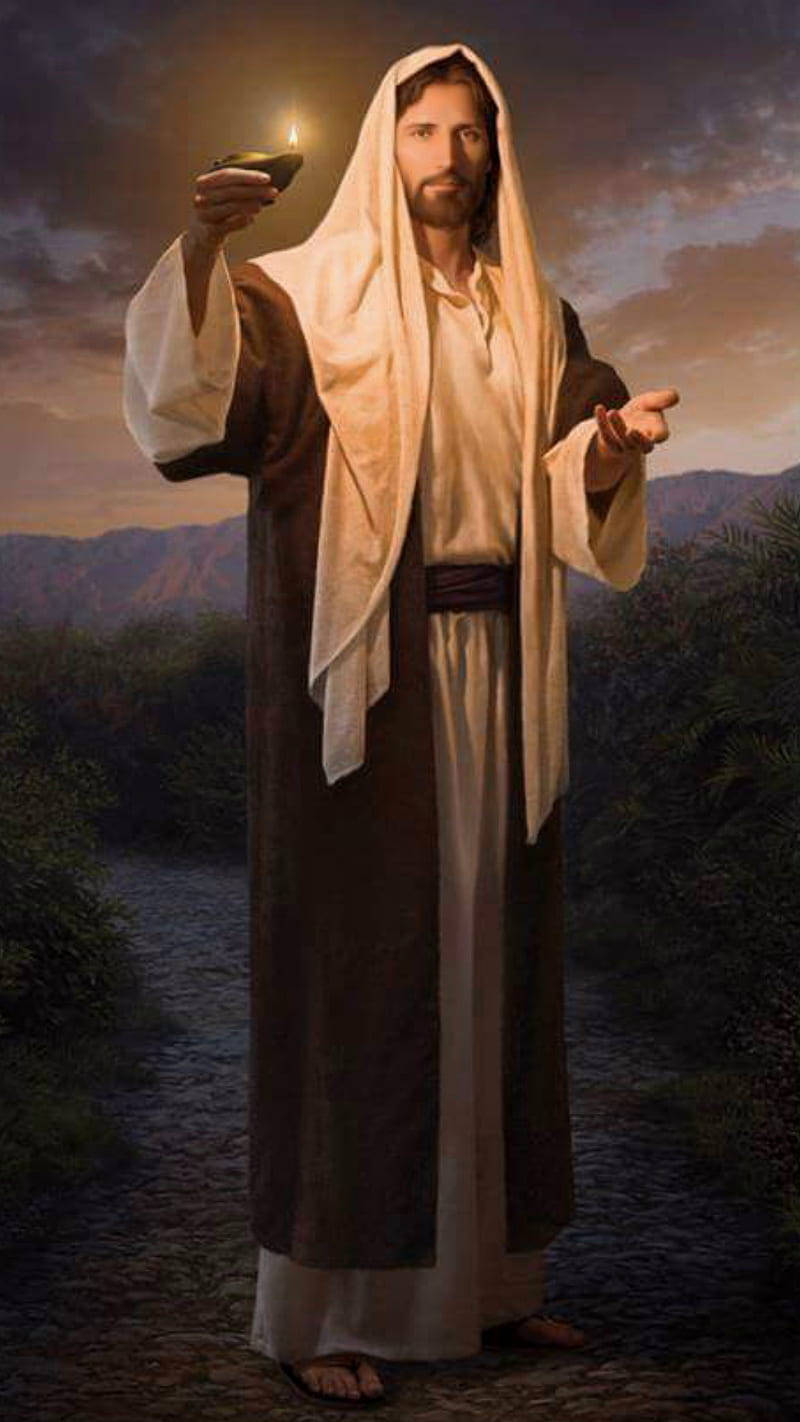 Divine Guidance - Inspiring Image Of Christ For Phone Background