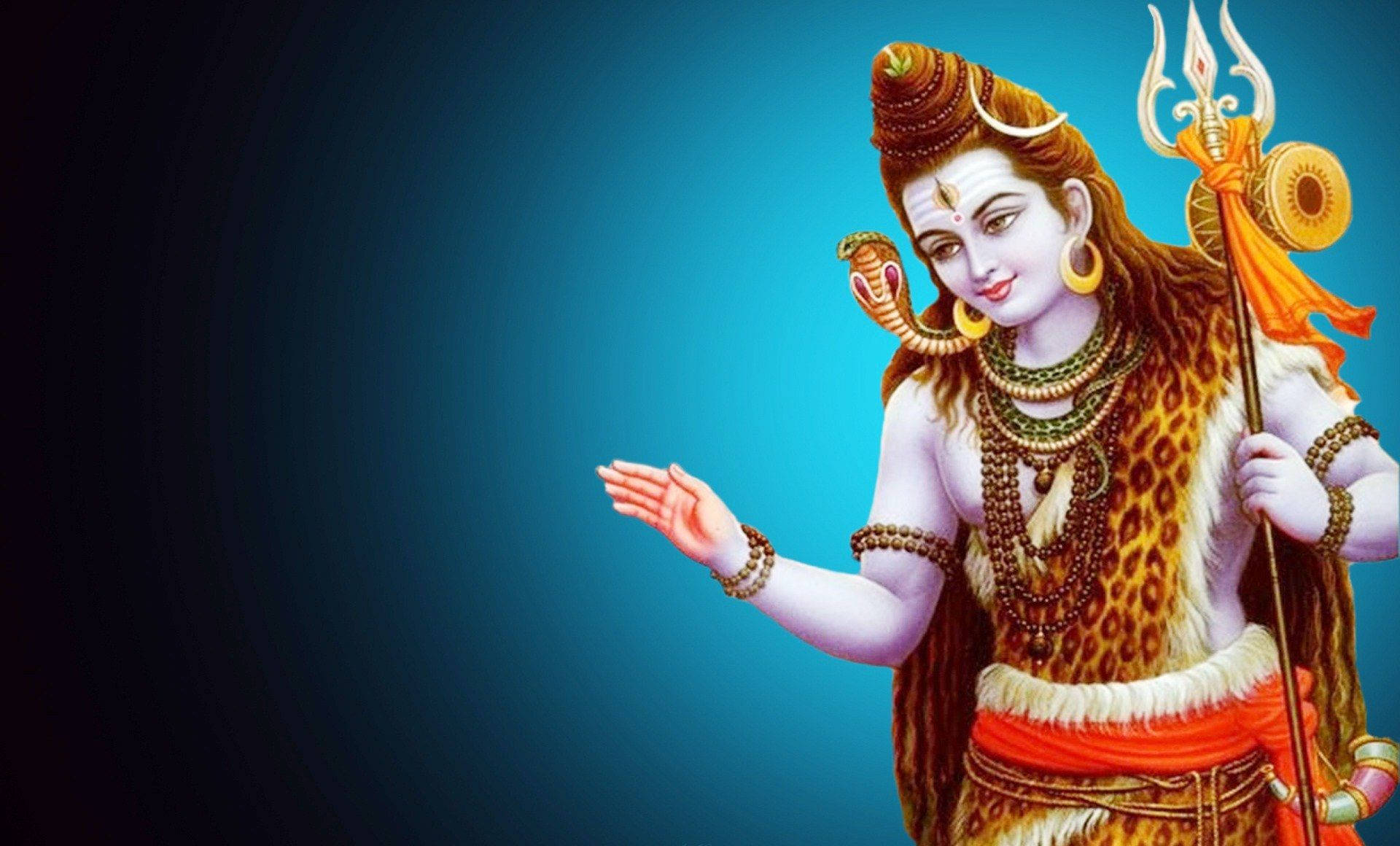 Divine Image Of Shiv Shankar In High Definition Background