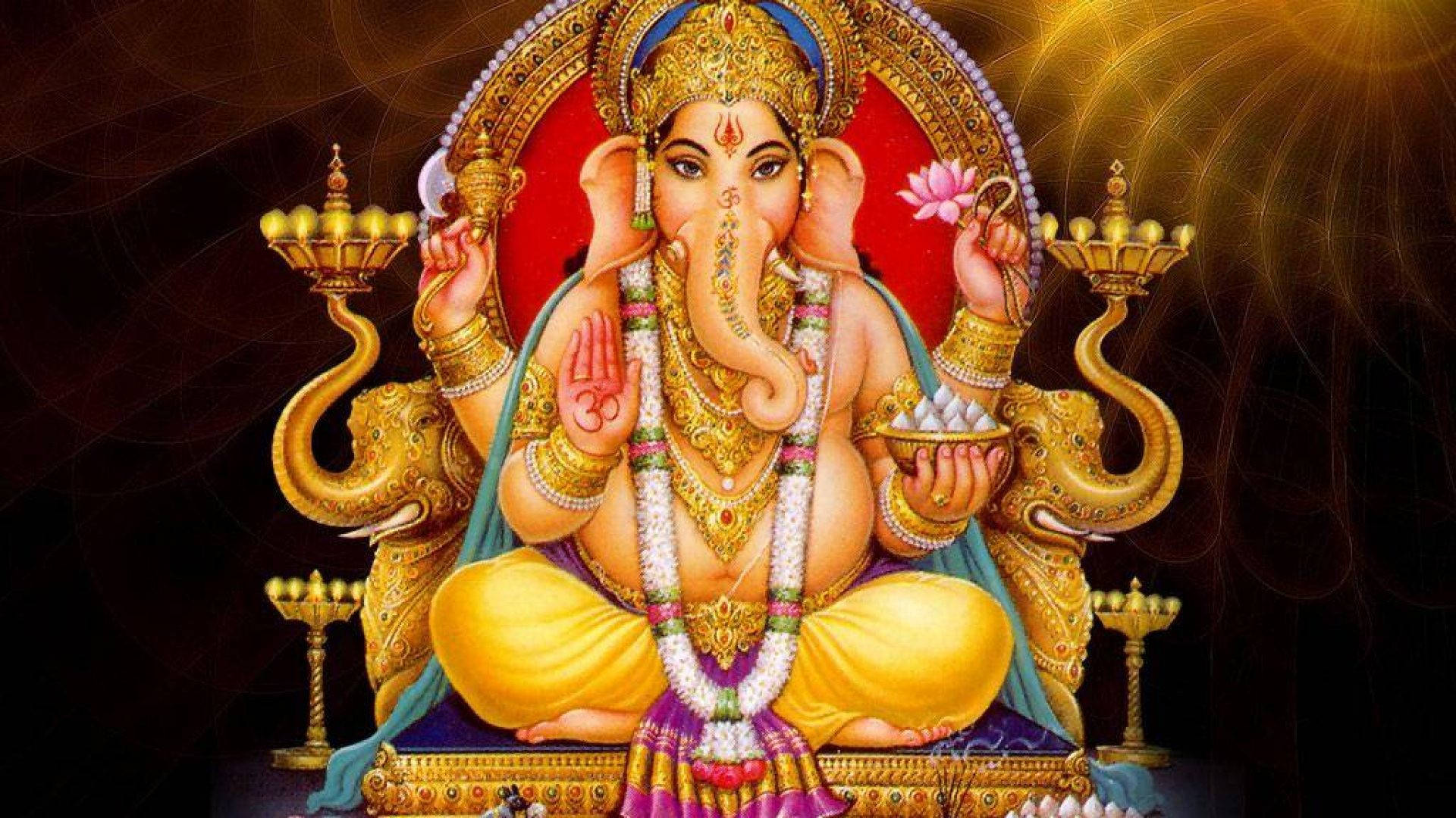 Divine Lord Ganesha Background