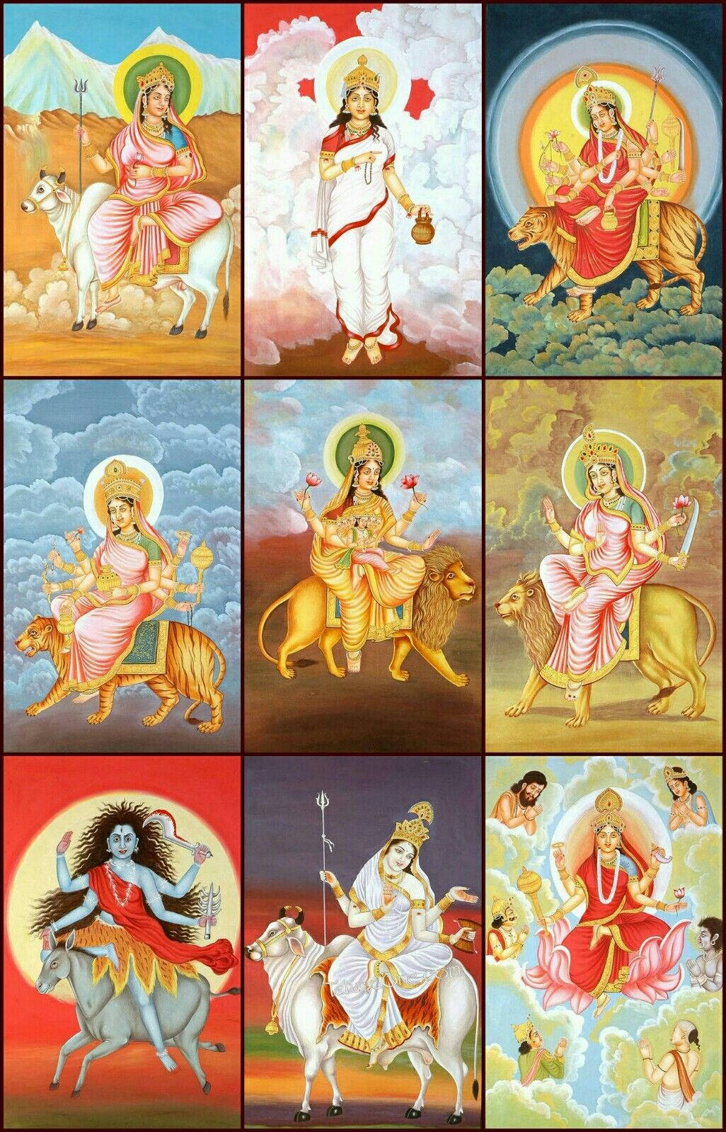 Divine Manifestations Of Goddess Durga