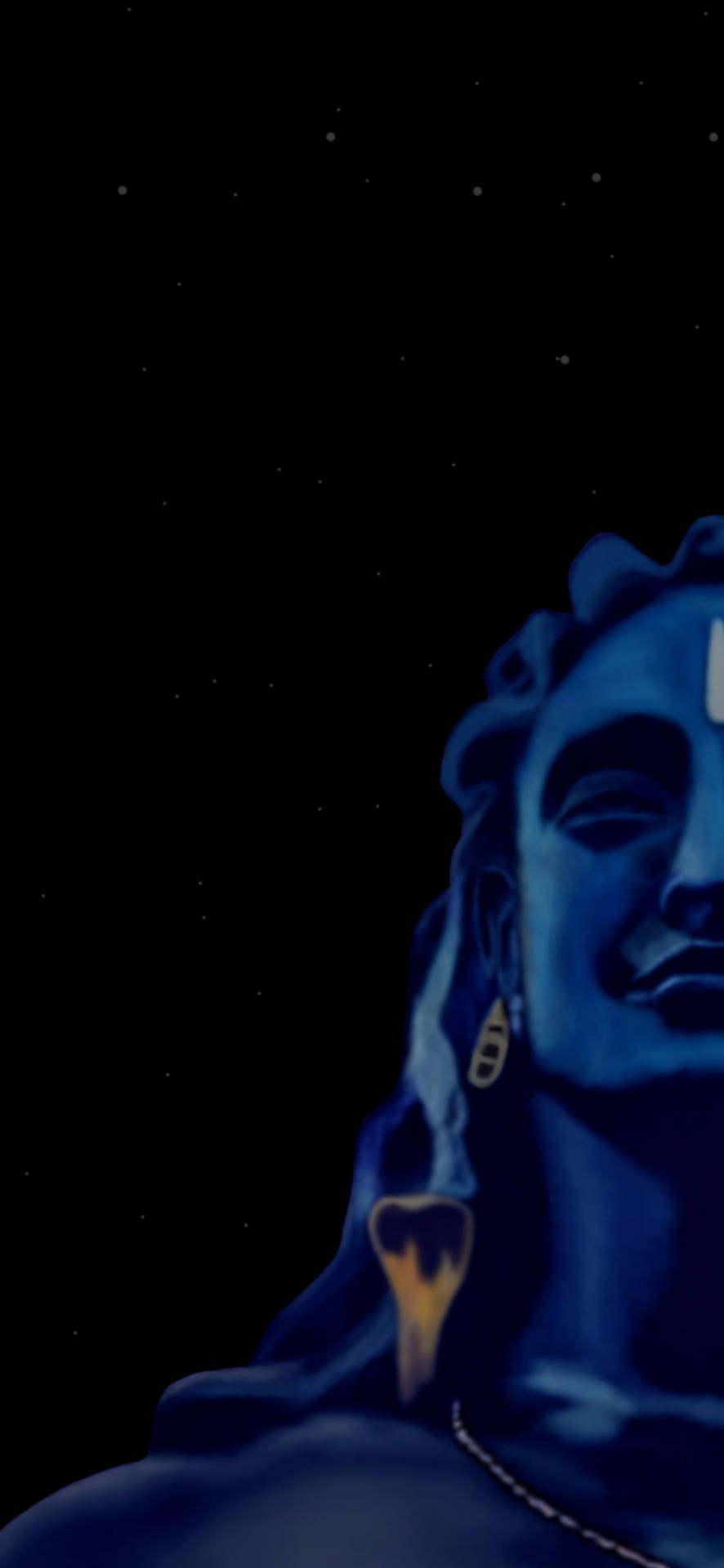 Divine Portrait Of Adiyogi Shiva Background