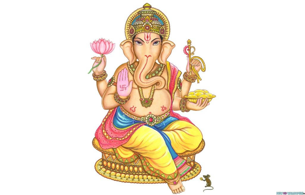 Divine Symbol Of Wisdom And Prosperity - The Idol Of Lord Ganesha Background