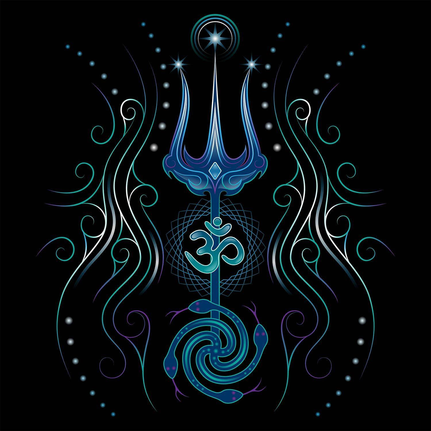 Divine Trishul Digital Art - Spirituality In Modern Aesthetics Background