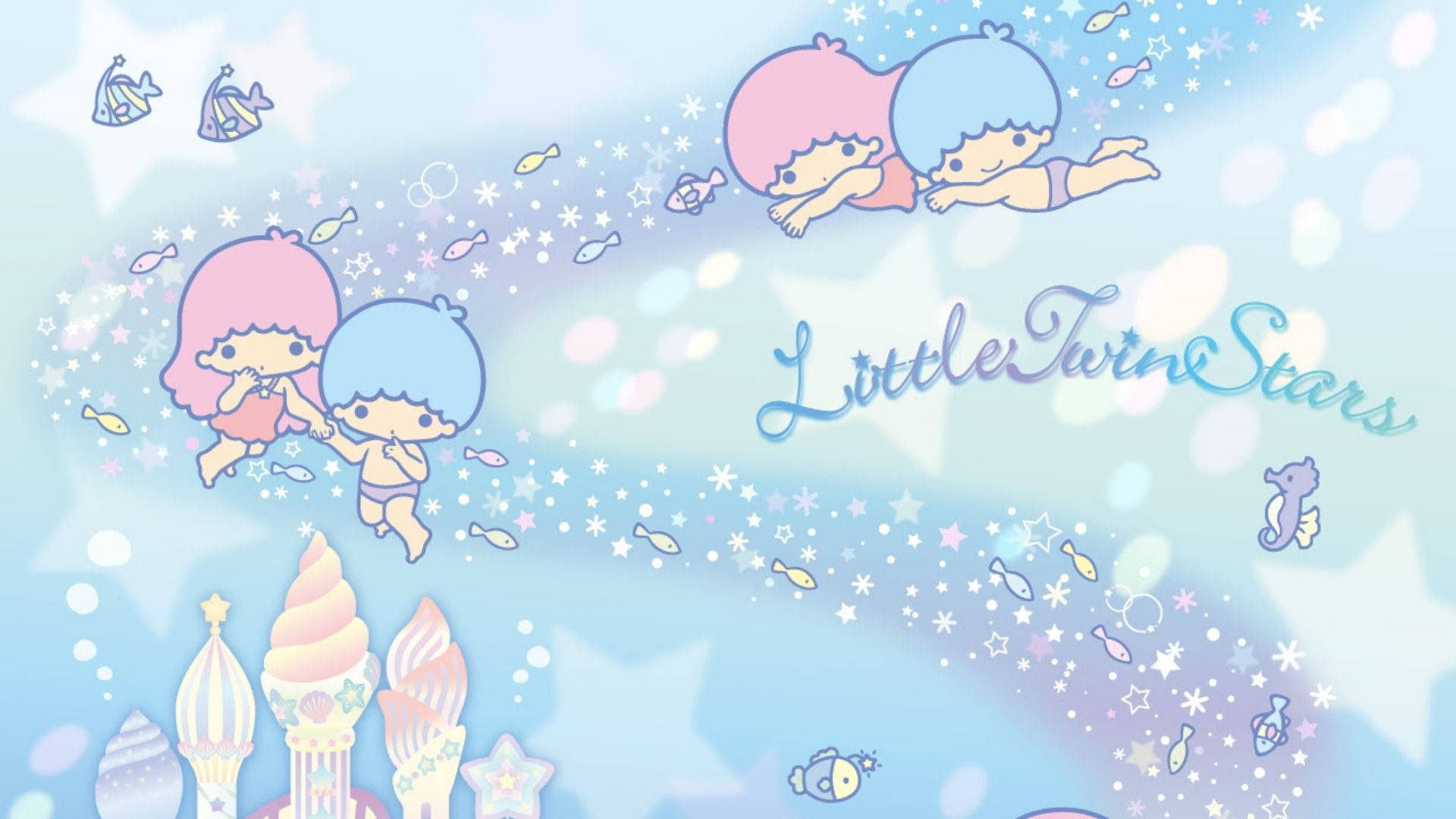 Diving Little Twin Stars Background