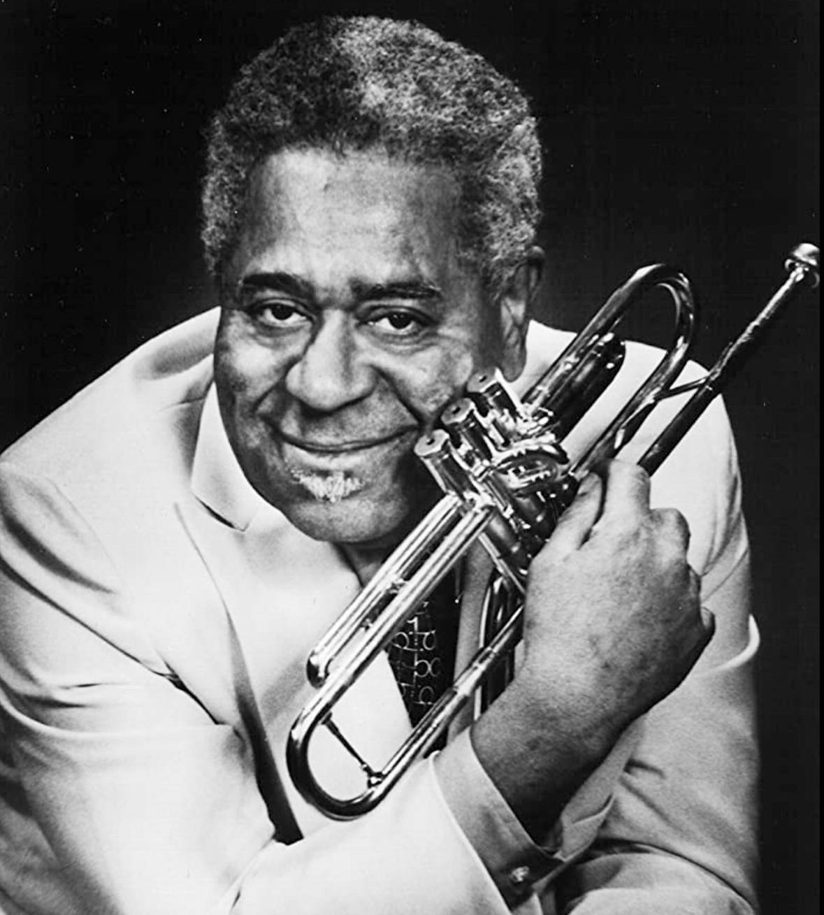 Dizzy Gillespie Black And White Portrait Background