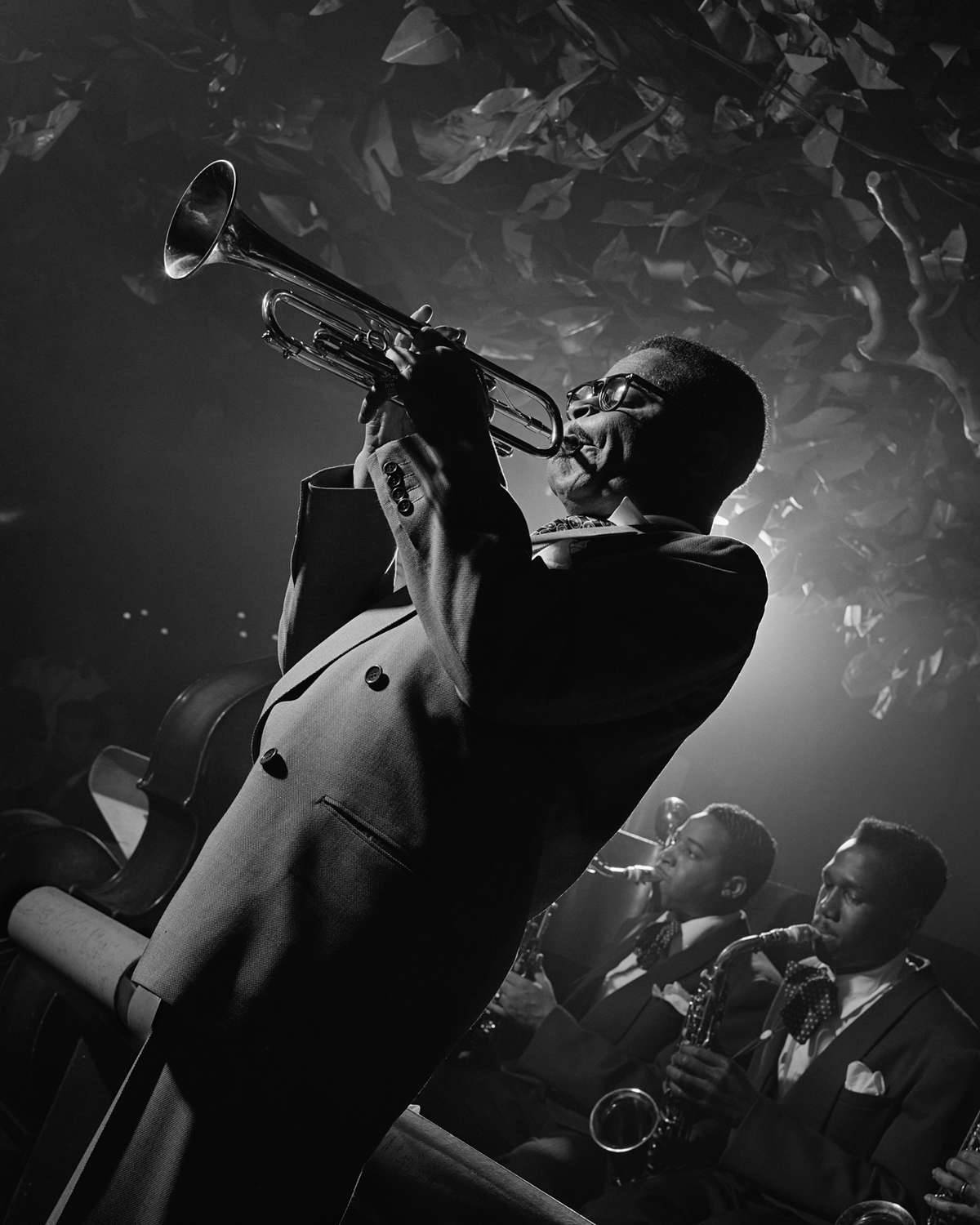 Dizzy Gillespie Playing Trumpet