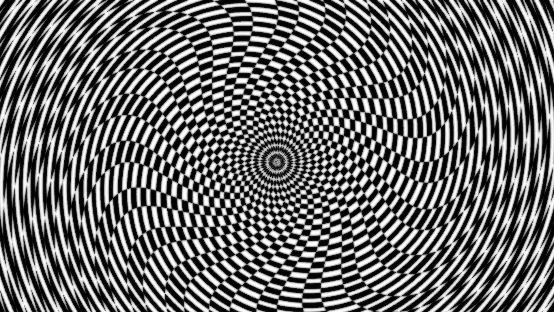 Dizzying Spiral Optical Art Background