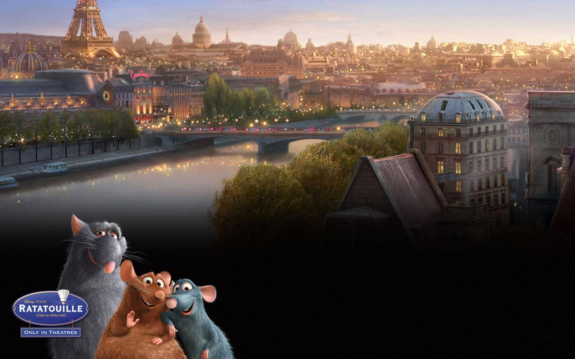 Django, Emile And Remy Ratatouille Background