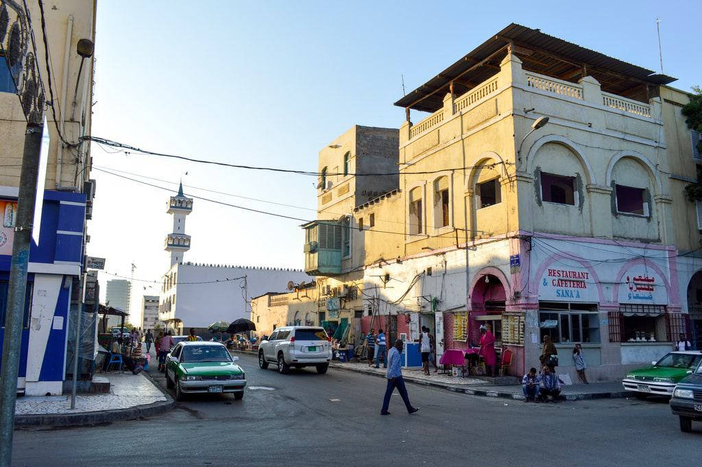 Djibouti Street People Background