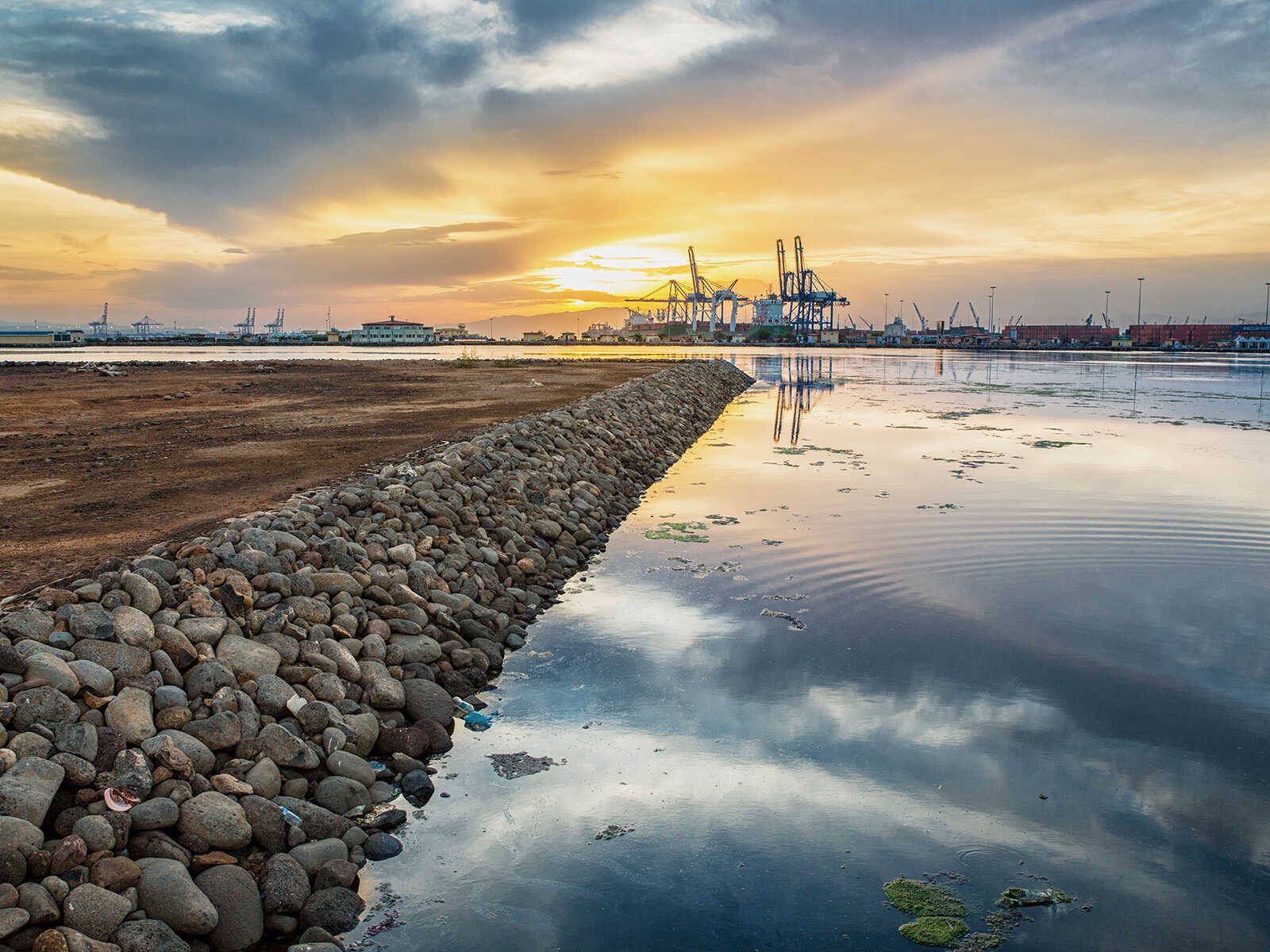 Djibouti Sunrise Background