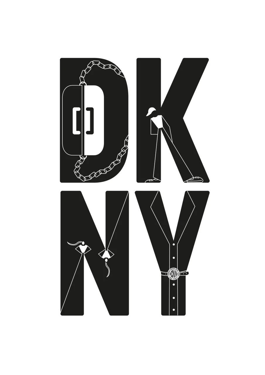 Dkny Logo With Minimalist Design Background