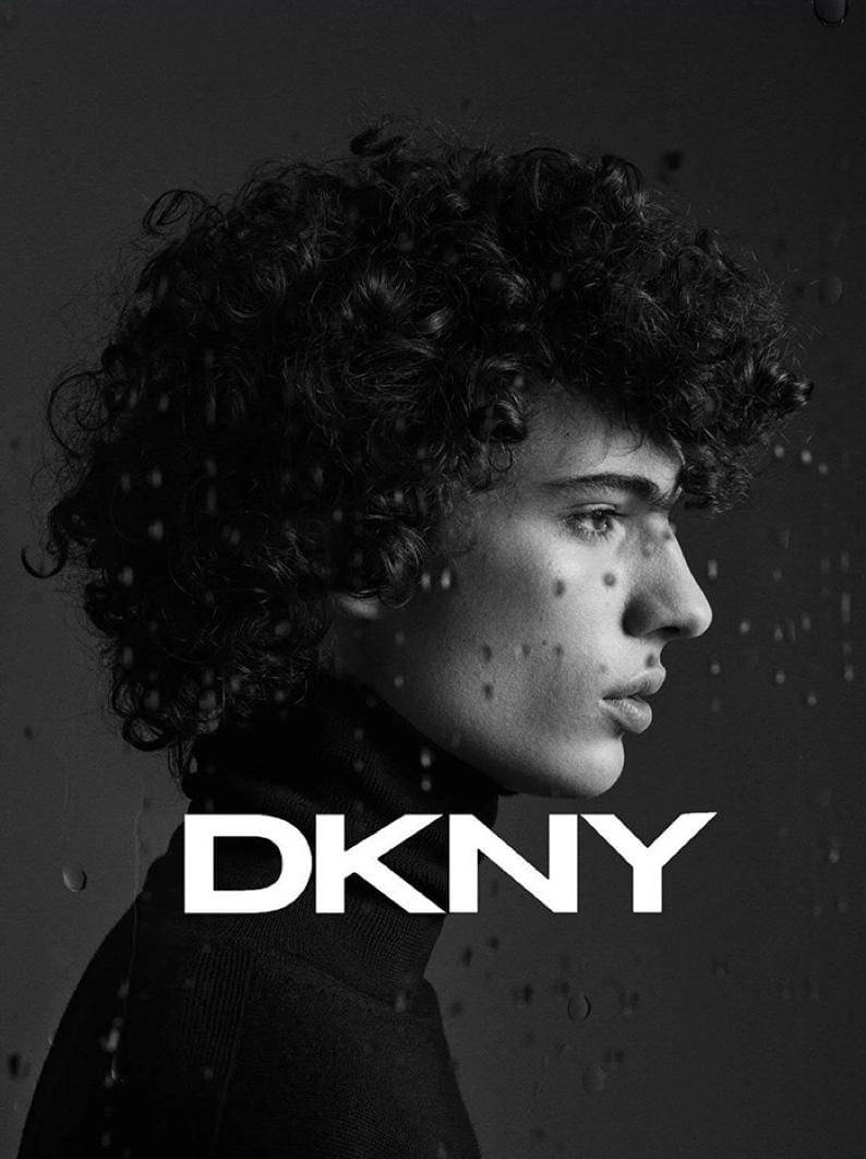 Dkny Logo With Model