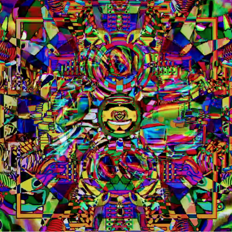 Dmt Glitch Hallucination Background