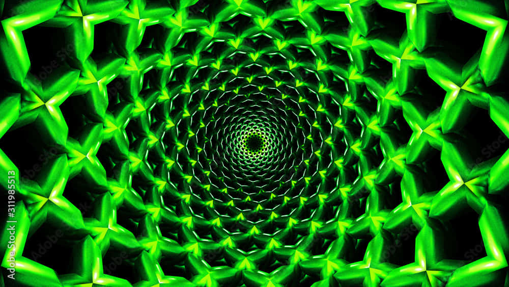 Dmt Neon Green Background