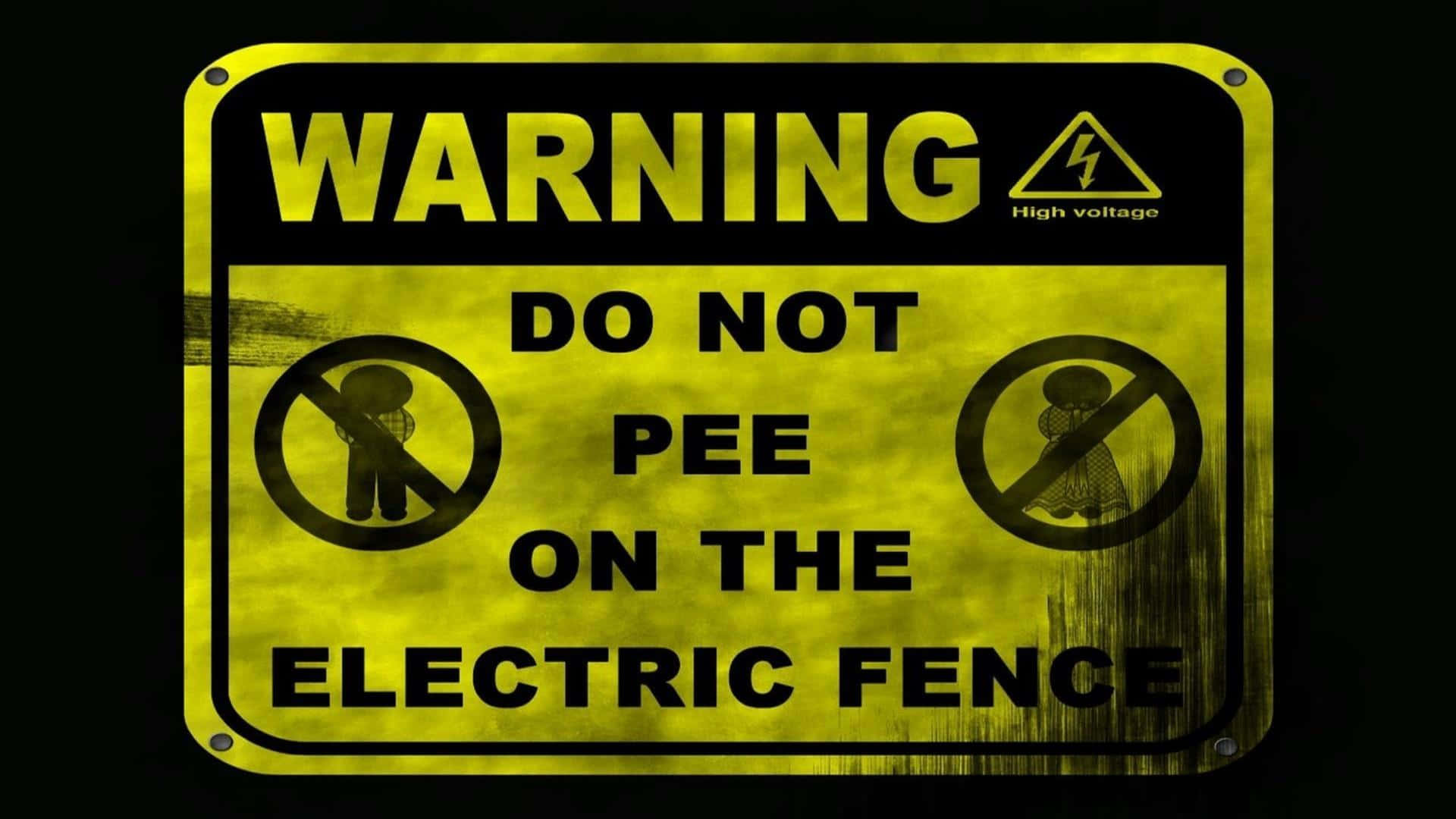 Do Not Pee Warning Background