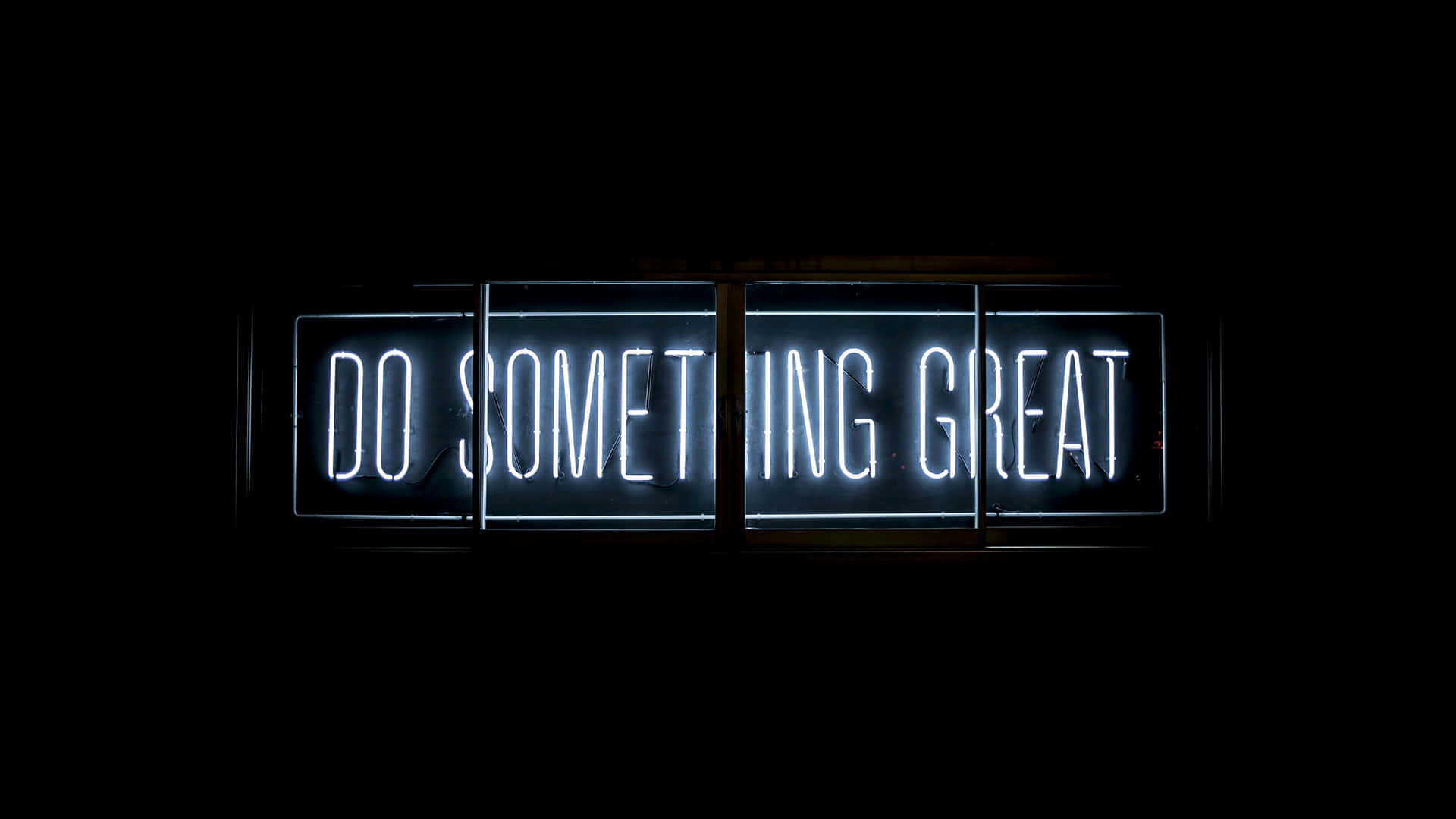 Do Something Great Neon Sign Background