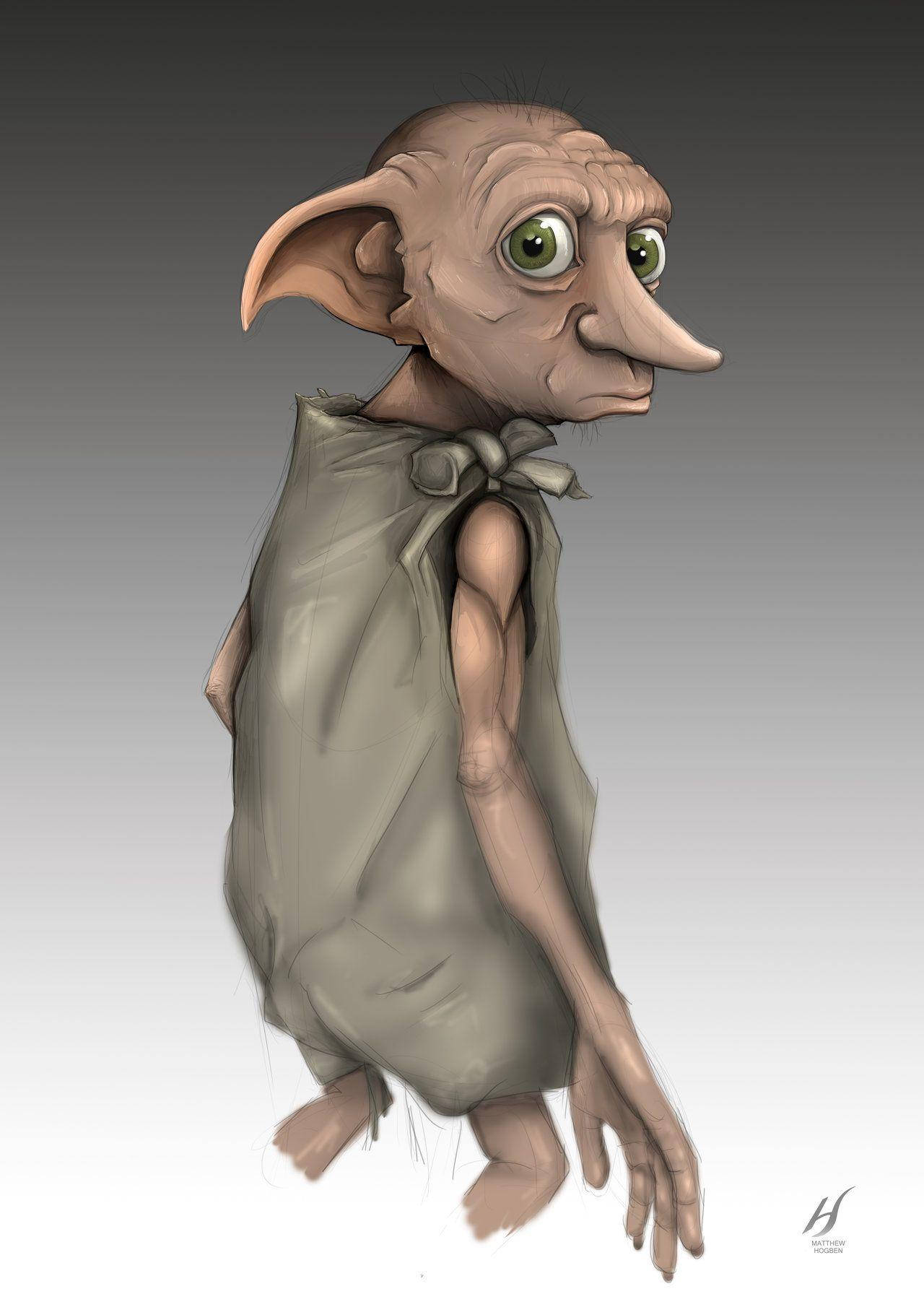 Dobby Back Angle Digital Art Background