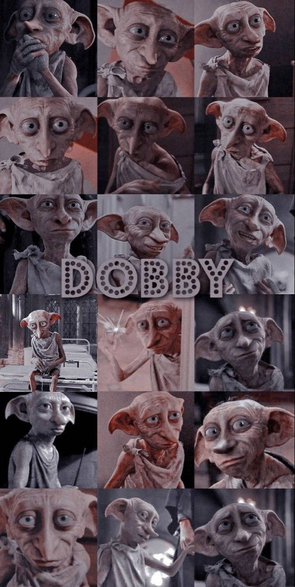 Dobby The Elf Harry Potter Collage Background